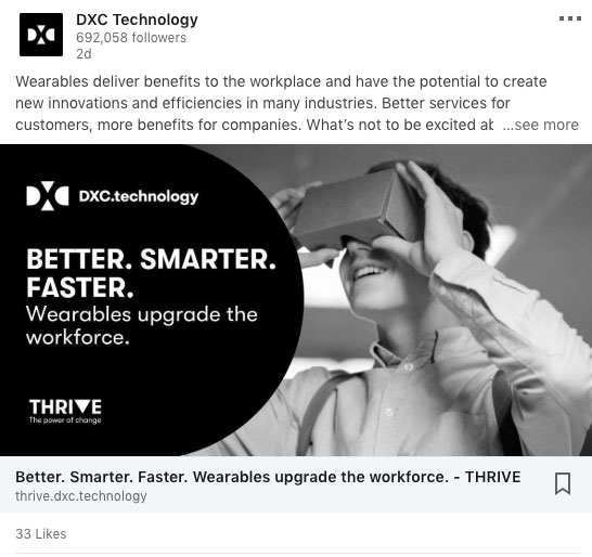 blog linkedin DXC Technology